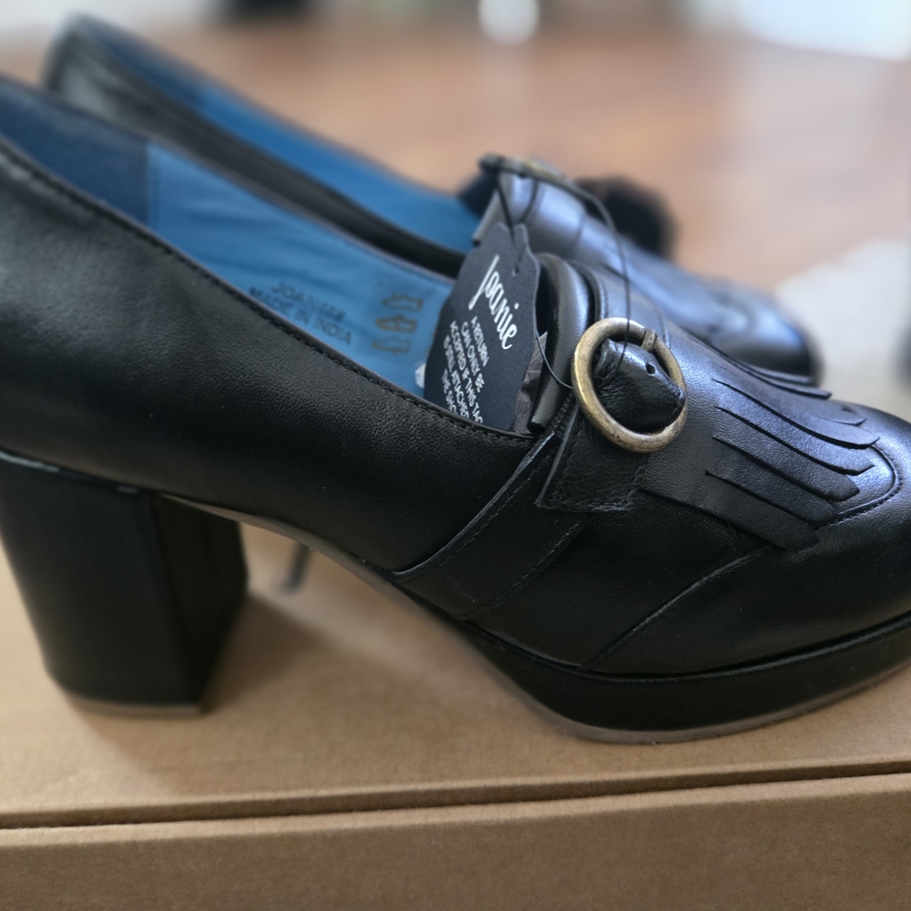 Black Platform Loafers NWT